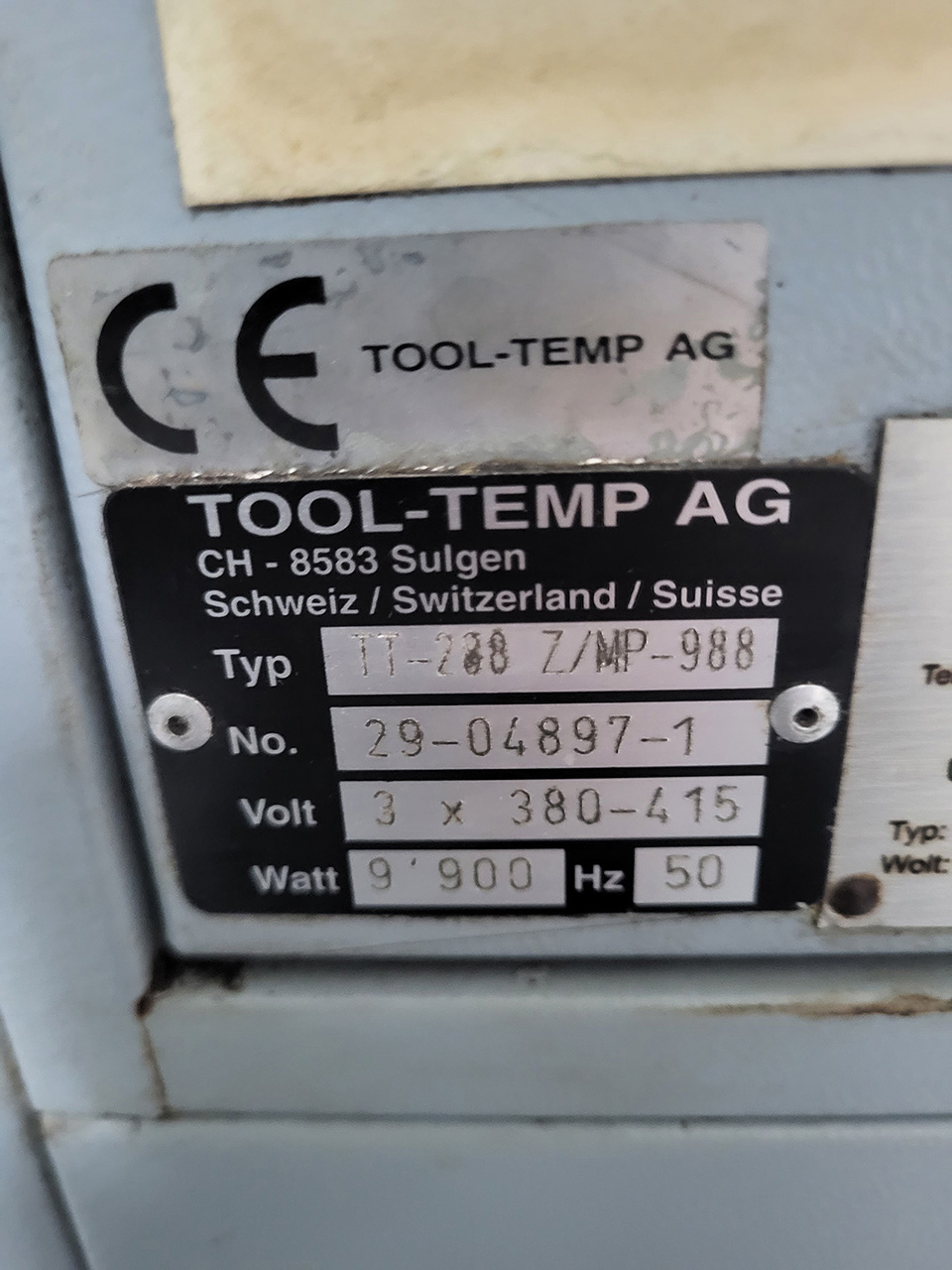 Unità di controllo della temperatura ToolTemp TT-288 Z-MP-988 ZU2233, usata
