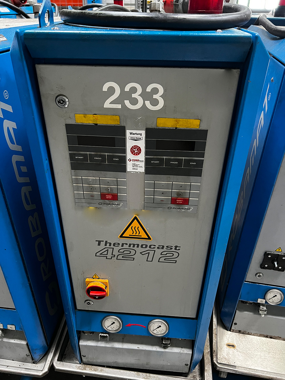 Unità di controllo della temperatura dell'olio Robamat Thermocast 4212 ZU2254, usata