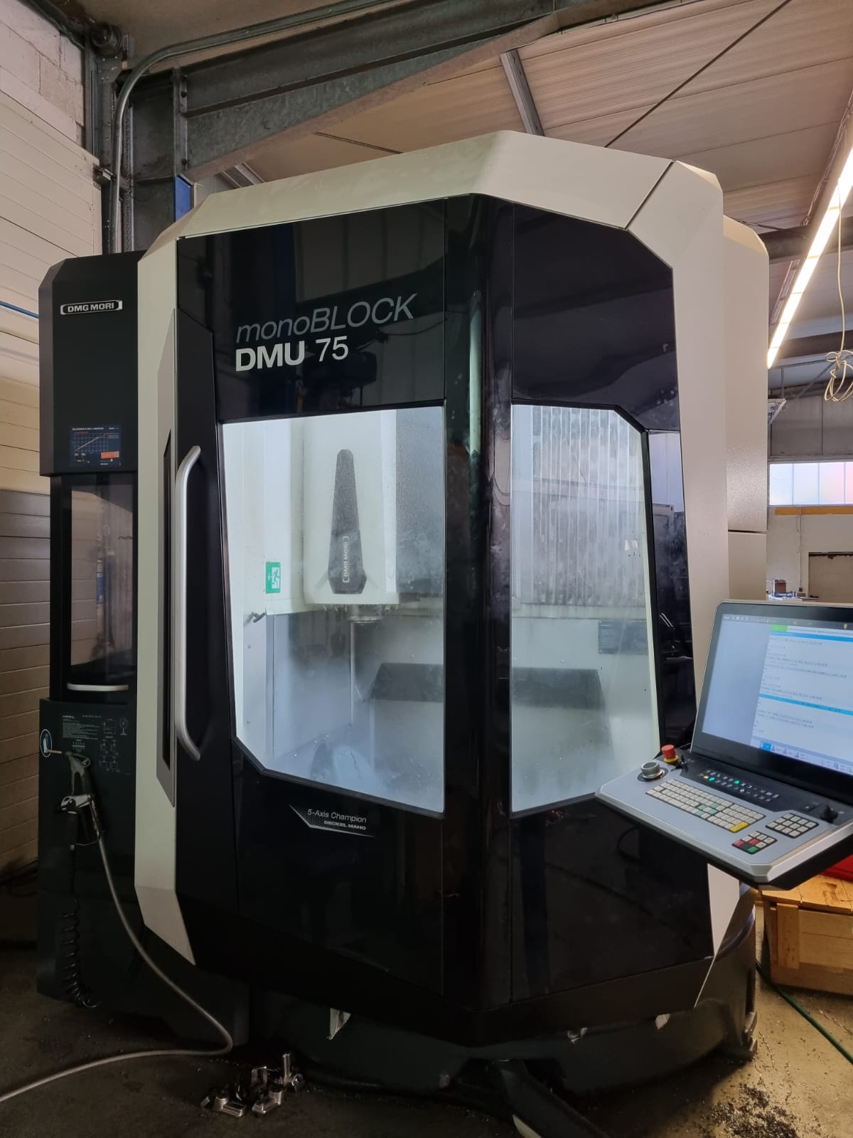 DMG MORI DMU 75 monoBLOCK – Centro di lavoro CNC a 5 assi BA2355, usato
