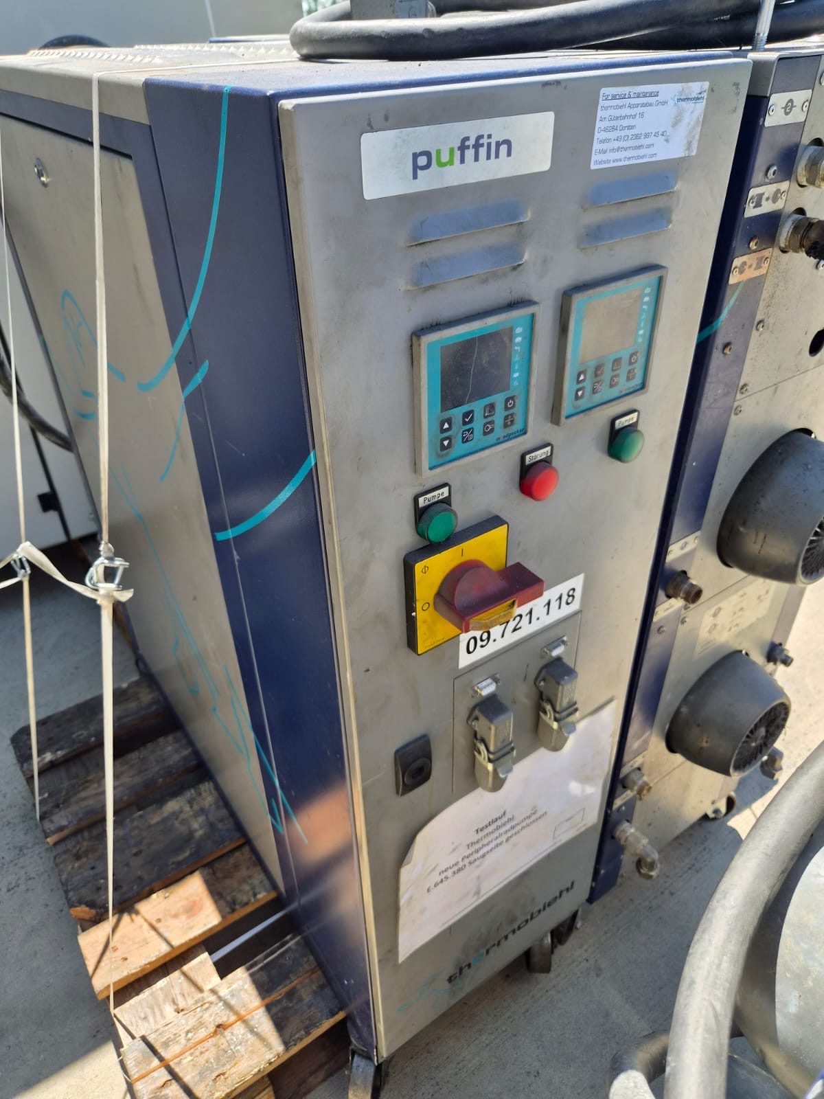 Unità di controllo della temperatura dell'olio Robamat Thermocast 5212 ZU2201, usata